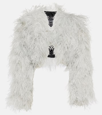 Cropped-Jacke aus Federn | Dolce&Gabbana