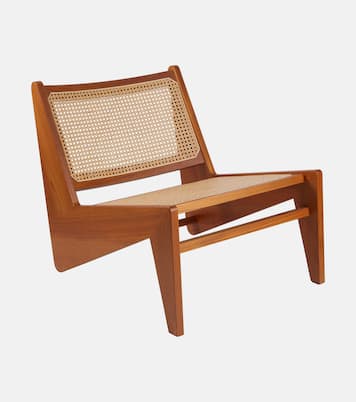 Sedia Kangaroo in teak e paglia | Cassina