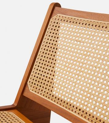 Sedia Kangaroo in teak e paglia | Cassina