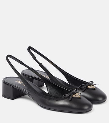 Pumps slingback in pelle | Prada