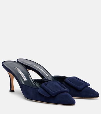 Mules Maysale en daim | Manolo Blahnik