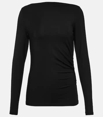 Gathered jersey top  | Vince