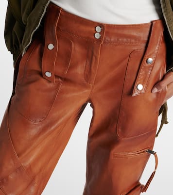 Cargohose aus Leder | Blumarine