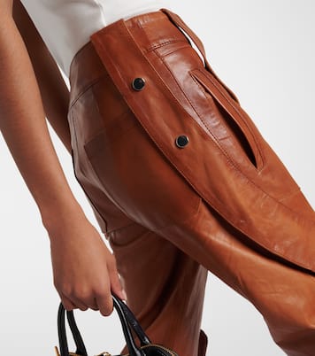 Cargohose aus Leder | Blumarine