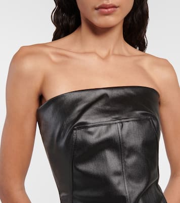 Lido coated denim corset | Rick Owens
