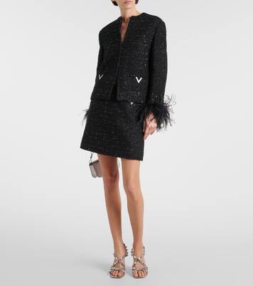 Minirock aus Tweed | Valentino
