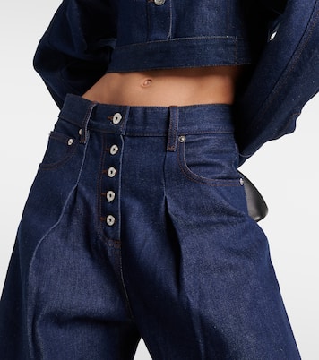 De-Nîmes Ovalo high-rise wide-leg jeans | Jacquemus