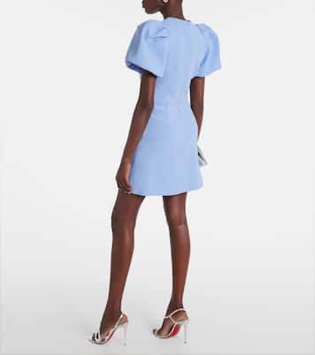 Juliana bow-embellished crêpe minidress | Rebecca Vallance