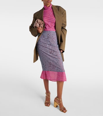 Mesh turtleneck top | Dries Van Noten
