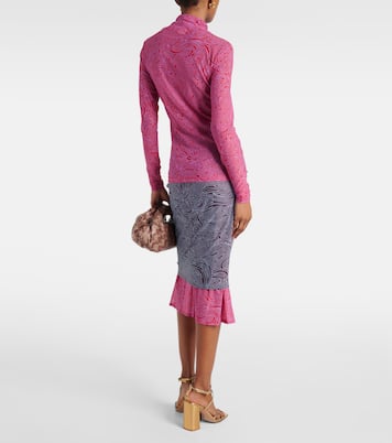 Mesh turtleneck top | Dries Van Noten
