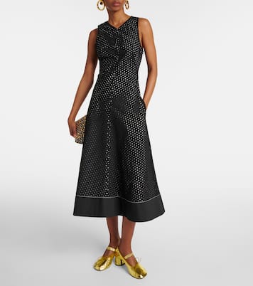 Salones Mary Jane Glove de piel metalizada | Proenza Schouler
