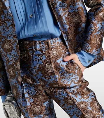 Pantalon droit Elio en jacquard à fleurs | 'S Max Mara