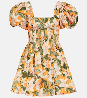 Vestido corto Caramelo Lirio de algodón | Agua by Agua Bendita