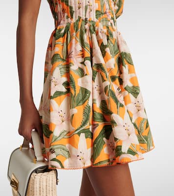 Vestido corto Caramelo Lirio de algodón | Agua by Agua Bendita