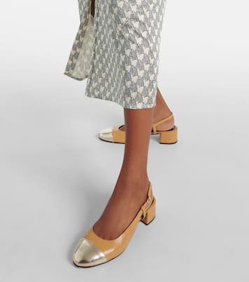 Escarpins en cuir à logo | Tory Burch