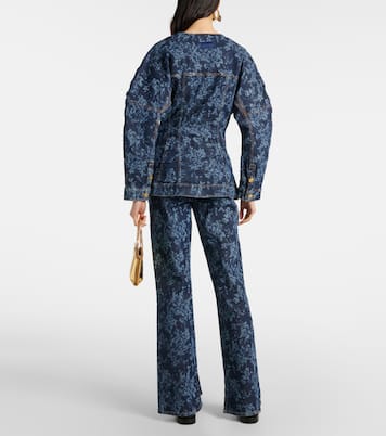 Veste imprimée en jean | Ganni