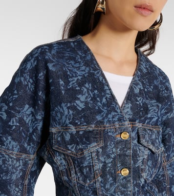 Veste imprimée en jean | Ganni