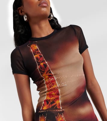 Pigalle printed mesh minidress | Jean Paul Gaultier