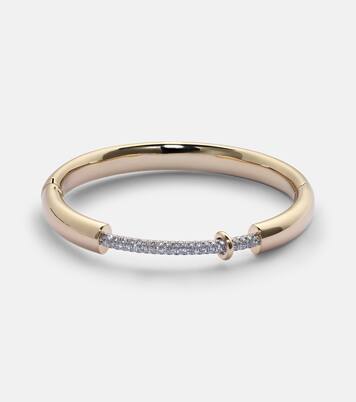 Bracciale Endless in oro 14kt con diamanti | Rainbow K
