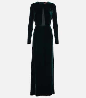 Vestido largo Baia de terciopelo | Max Mara