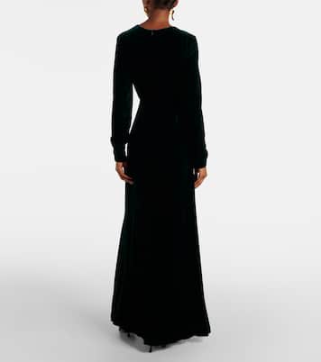 Vestido largo Baia de terciopelo | Max Mara
