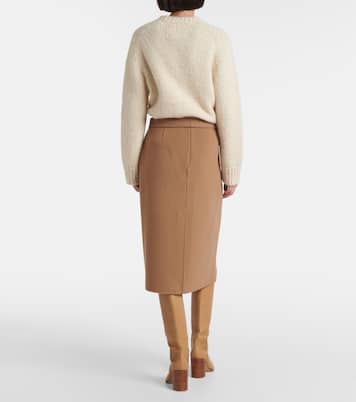 Falda midi Alec de lana con cinturón | 'S Max Mara