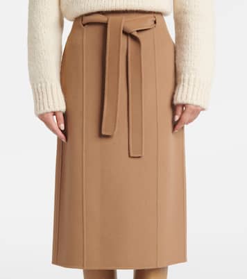 Falda midi Alec de lana con cinturón | 'S Max Mara