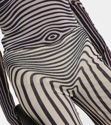 Pantaloni Body Morphing a righe | Jean Paul Gaultier