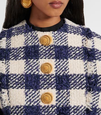 Checked tweed jacket | Balmain