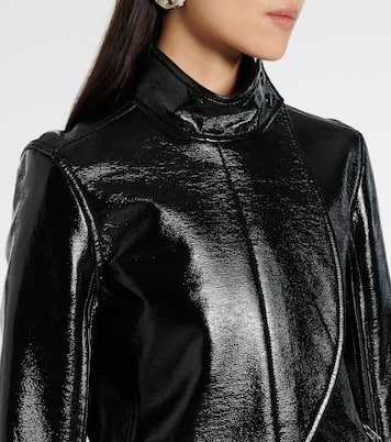 Coated canvas biker jacket | Courrèges