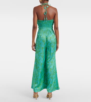 Mono Claudia estampado con cuello halter | Poupette St Barth