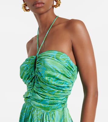 Mono Claudia estampado con cuello halter | Poupette St Barth