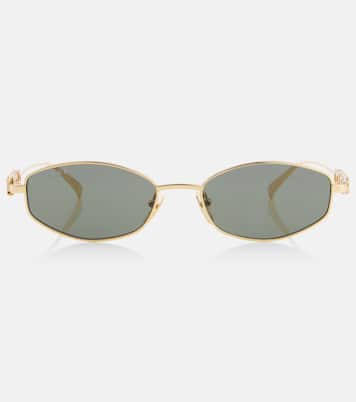 Lunettes de soleil ovales à logo | Gucci