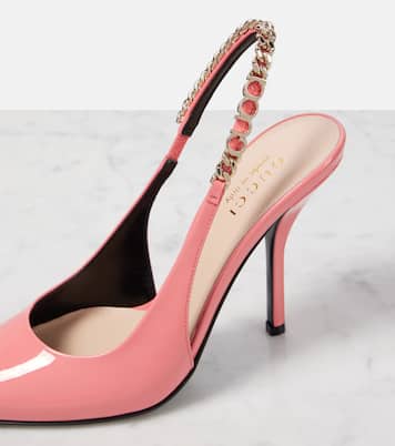 Salones destalonados Gucci Signoria de charol | Gucci