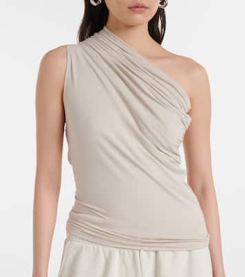 One-Shoulder-Top Pillar aus Jersey | Entire Studios