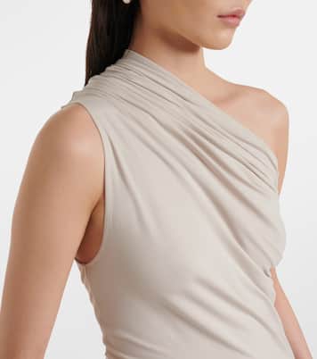 One-Shoulder-Top Pillar aus Jersey | Entire Studios