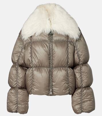 Daunenjacke mit Shearling | Jil Sander