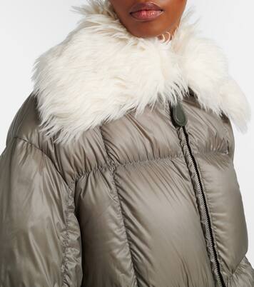 Daunenjacke mit Shearling | Jil Sander