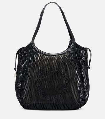 Logo mesh and canvas tote bag | Stella McCartney