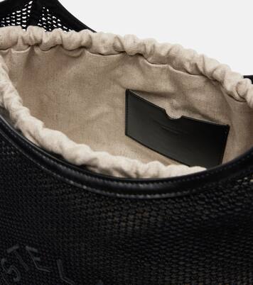 Logo mesh and canvas tote bag | Stella McCartney