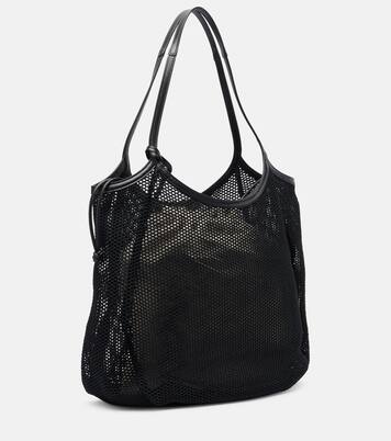 Logo mesh and canvas tote bag | Stella McCartney