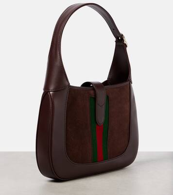 Jackie 1961 Medium suede shoulder bag | Gucci