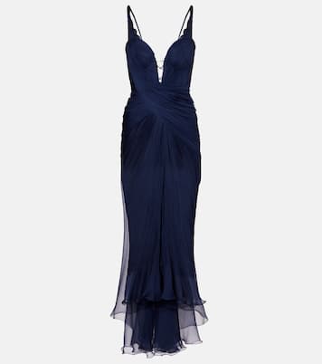 Corinna draped silk gown | Maria Lucia Hohan