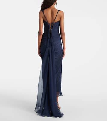 Corinna draped silk gown | Maria Lucia Hohan