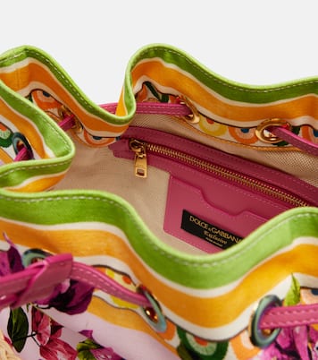Sac seau Taormina DG à fleurs | Dolce&Gabbana