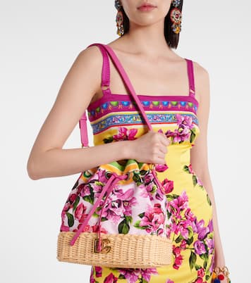 Sac seau Taormina DG à fleurs | Dolce&Gabbana