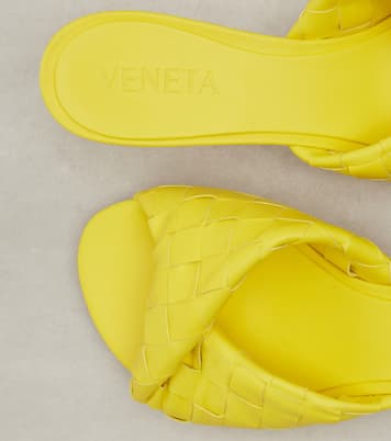 Blink 50 Intrecciato leather mules | Bottega Veneta