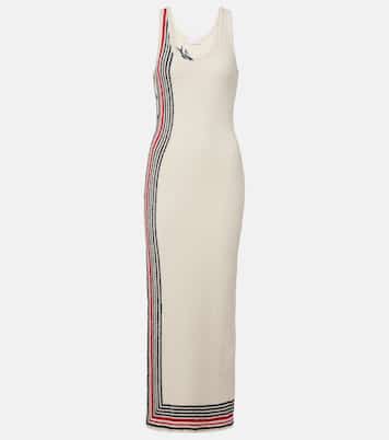Vestido midi de rizo en mezcla de algodón | Rabanne