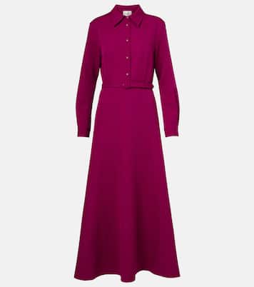 Vestido camisero de crepé con cinturón | Roland Mouret