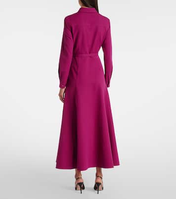 Vestido camisero de crepé con cinturón | Roland Mouret